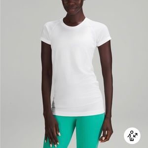 Lululemon Swiftly tech short sleeve shirt, 2.0, size 12, white.